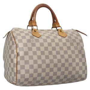 LOUIS VUITTON Damier Azur Speedy 30 Hand Bag